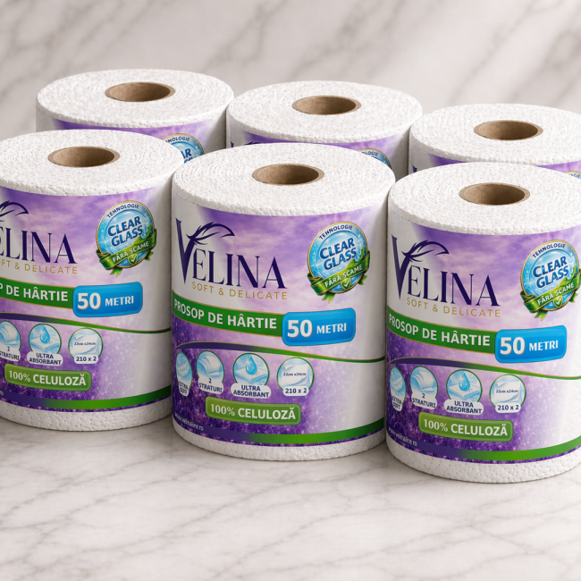 Bax 6 Role Prosop Bucatarie Velina 50m